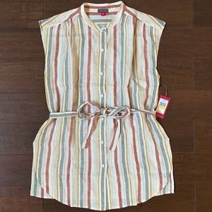 Vince Camuto Striped Tunic Top